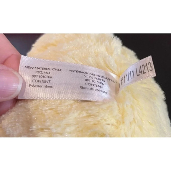 Animal Adventure Plush Toy Stuffed Animal Yellow Duck With Bow Easter 2011 - Picture 7 of 8
